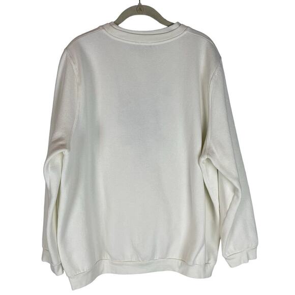 Vintage double collar floral embroidered sweatshirt - Picture 5 of 5